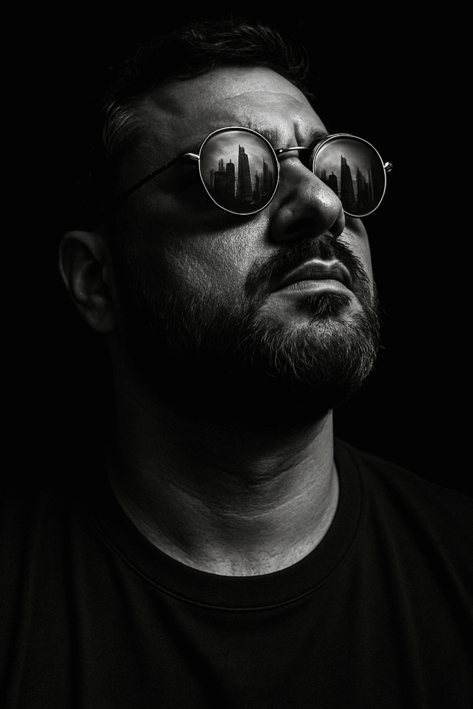 Urban Reflection in Dramatic Light